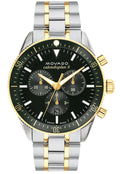 Movado Heritage Calendoplan Chronograph Green Dial Two Tone Steel Strap Watch For Men - 3650167