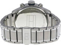 Tommy Hilfiger Trent Chronograph Blue Dial Silver Steel Strap Watch for Men - 1791053