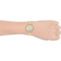 Michael Kors Melissa Quartz Gold Dial Gold Steel Strap Watch for Women - MK4368