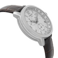 Tissot PRC 200 Chronograph Silver Dial Brown Leather Strap Watch For Men - T055.417.16.037.00