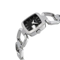 Gucci G Gucci Black Dial Silver Steel Strap Watch For Women - YA125510