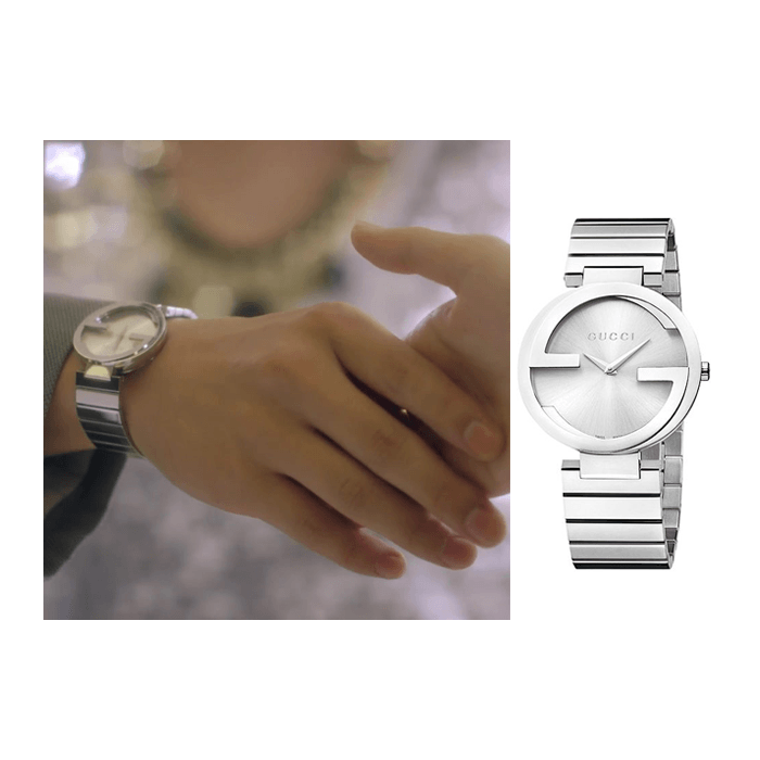 Gucci G Interlocking Silver Dial Silver Steel Strap Watch For Women - YA133308