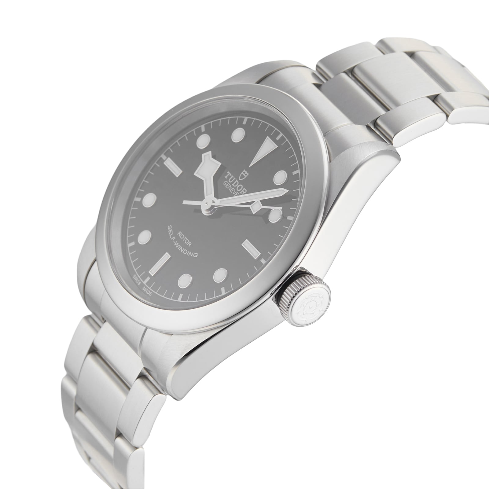 Tudor Black Bay Automatic Black Dial Silver Steel Strap Watch for Men - M79540-0001