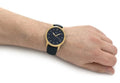 Fossil The Minimalist 3H Analog Blue Dial Blue Leather Strap Watch for Men - FS5789