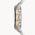 Michael Kors Cunningham Chronograph Black Dial Two Tone Steel Strap Watch For Men - MK8964