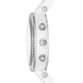 Michael Kors Parker White Dial White Leather Strap Watch for Women - MK5848