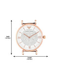 Emporio Armani Gianni T Bar White Dial Two Tone Steel Strap Watch For Women - AR1926