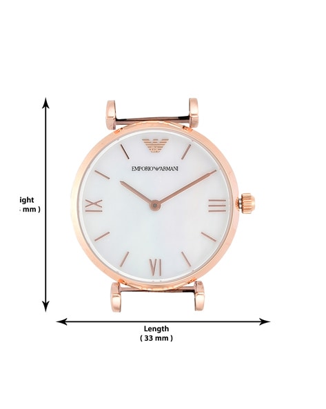 Emporio Armani Gianni Mother of Pearl Dial Two Tone Steel Strap Watch For Women - AR1764