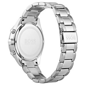 Hugo Boss Talent Blue Dial Silver Steel Strap Watch for Men - 1513582
