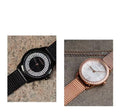 Calvin Klein Minimal Diamonds Black Dial Black Mesh Bracelet Watch for Women - K3M2342R