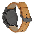 Marc Jacobs Larry Chronograph Black Dial Brown Leather Strap Watch for Men - MBM5053