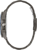 Guess Odyssey Quartz Blue Dial Gunmetal Steel Strap Watch For Men - W1107G5
