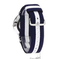 Daniel Wellington Classic Glasgow White Dial Two Tone NATO Strap Watch For Men - DW00100018