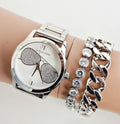 Michael Kors Harman Analog Silver Dial Silver Steel Strap Watch For Women - MK3672