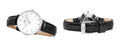Daniel Wellington Classic Petite Reading White Dial Black Leather Strap Watch For Women - DW00100185