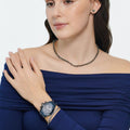 Swarovski Octea Lux Sport Chronograph Blue Dial Blue Steel Strap Watch for Women - 5610475