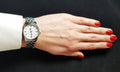 Tissot Le Locle Automatic Diamonds Mother of Pearl Dial Silver Steel Strap Watch For Women - T006.207.11.116.00