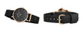Daniel Wellington Classic Petite Cornwall Black Dial Black NATO Strap Watch For Women - DW00100215