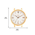 Fossil Jacqueline Mother of Pearl White Dial Gold Mesh Strap Watch for Women - ES4352