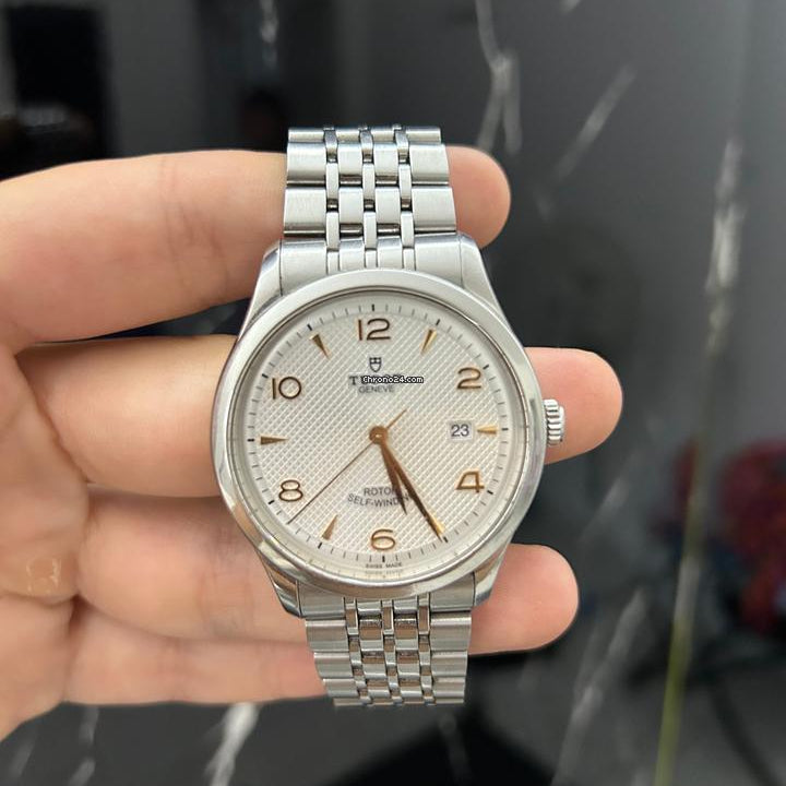 Tudor 1926 Automatic Diamonds Silver Dial Silver Steel Strap Watch for Men - M91650-0003