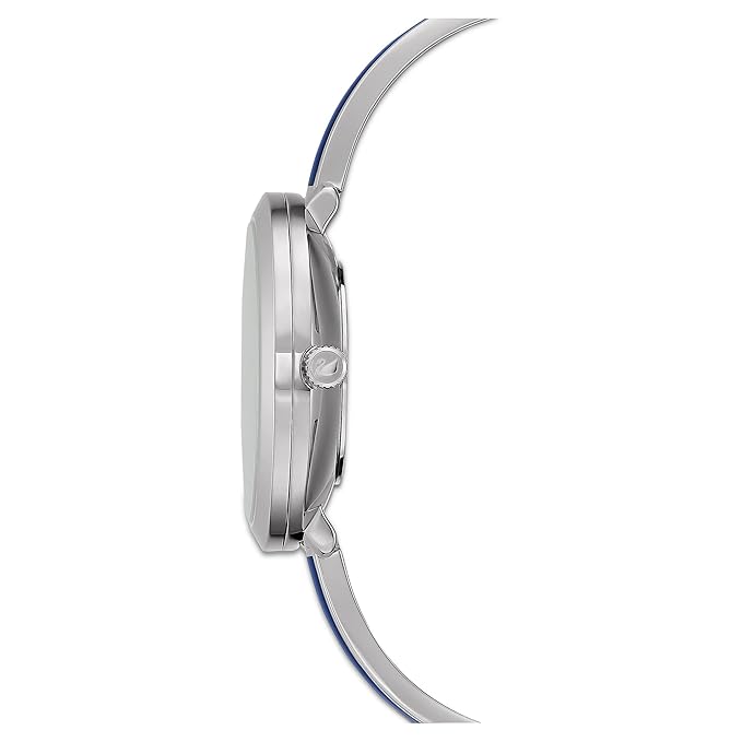 Swarovski Crystalline Delight Analog Blue Dial Two Tone Steel Strap Watch for Women - 5580533