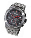 Hugo Boss Supernova Grey Dial Grey Steel Strap Watch for Men - 1513361