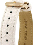 Tommy Hilfiger Carly Cream Dial Cream Leather Strap Watch for Women -1781789
