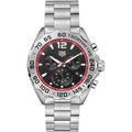 Tag Heuer Formula 1 Chronograph Black Dial Silver Steel Strap Watch for Men - CAZ101Y.BA0842