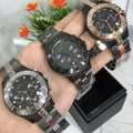 Marc Jacobs Blade Chronograph Black Dial Black Steel Strap Watch for Women - MBM3103