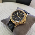 Guess Swirl Quartz Black Dial Black Silicone Strap Watch for Women - W1096L3