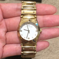 Marc Jacobs Amy White Dial Gold Steel Strap Watch for Women - MBM8519
