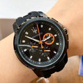 Maserati SFIDA Chronograph Quartz Stainless Steel Black Dial Watch For Men - R8851123007