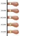 Michael Kors Camille Chronograph White Dial Gold Steel Strap Watch For Women - MK7270
