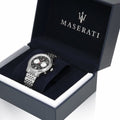 Maserati Legend Chronograph Black Dial Stainless Steel Watch For Men - R8873638001