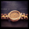 Marc Jacobs Marci Brown Dial Two Tone Steel Strap Watch for Women - MBM3171