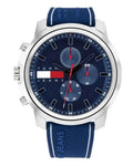 Tommy Hilfiger Wynwood Chronograph Blue Dial Blue Silicon Strap Watch For Men - 1710582
