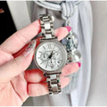 Michael Kors Sofie Quartz Silver Dial Silver Steel Strap Watch For Women - MK6575
