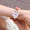 Tommy Hilfiger Angela Quartz White Dial Rose Gold Steel Strap Watch for Women - 1782124