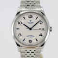 Tudor 1926 Automatic White Dial Silver Steel Strap Watch for Men - M91650-0005