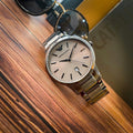Emporio Armani Renato Quartz Grey Dial Grey Steel Strap Watch For Men - AR11120