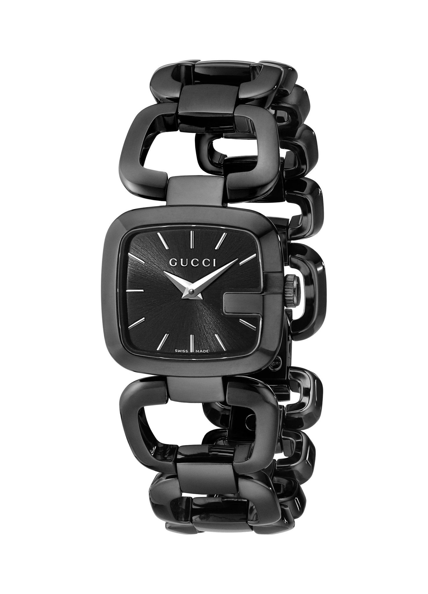Gucci G Ladies Quartz 125 G Series Black Dial Bracelet Watch For Women - YA125504