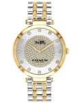 Coach Park Silver Dial Rose Gold Steel Strap Watch for Women - 14503735