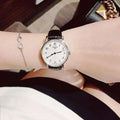 Tissot Everytime Small White Dial Black Leather Strap Watch For Women - T109.210.16.032.00