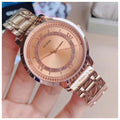 Guess Montauk Rose Gold Dial Rose Gold Steel Strap Watch For Women - W0933L3