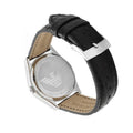 Emporio Armani Velente Black Dial Black Leather Strap Watch For Women - AR0644