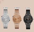 Guess Montauk Rose Gold Dial Rose Gold Steel Strap Watch For Women - W0933L3