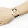 Marc Jacobs Amy Dexter Rose Gold Dial Rose Gold Steel Strap Watch for Women - MBM3216