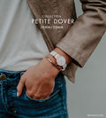 Daniel Wellington Classic Petite Dover White Dial White Nylon Strap Watch For Women - DW00100311