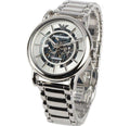 Emporio Armani Meccanico Automatic Silver Dial Silver Steel Strap Watch for Men - AR60006