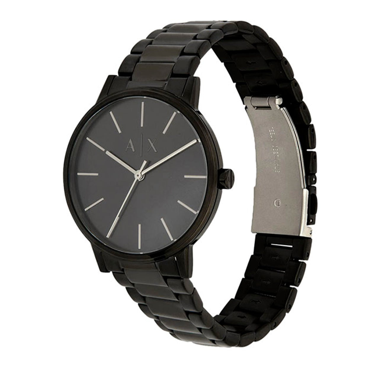 Armani Exchange Cayde Analog Black Dial Black Steel Strap Watch For Men - AX2701